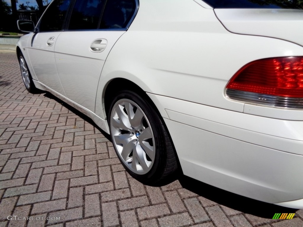 2003 7 Series 745i Sedan - Alpine White / Dark Beige/Beige III photo #58
