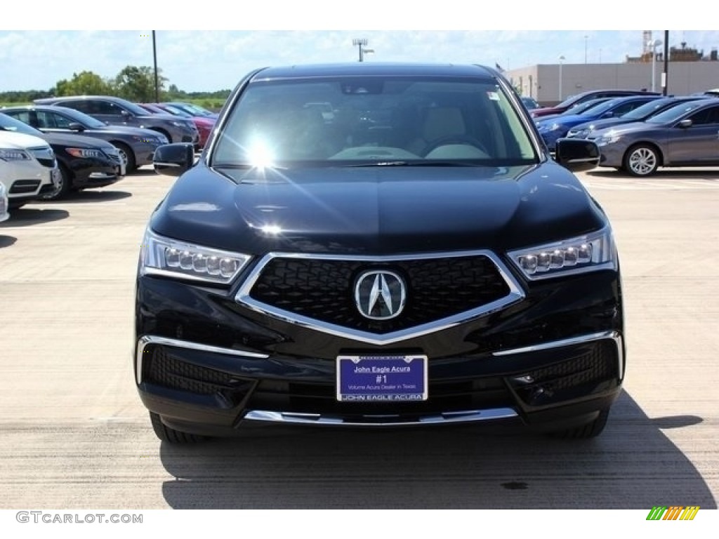 2017 MDX Technology - Crystal Black Pearl / Parchment photo #2