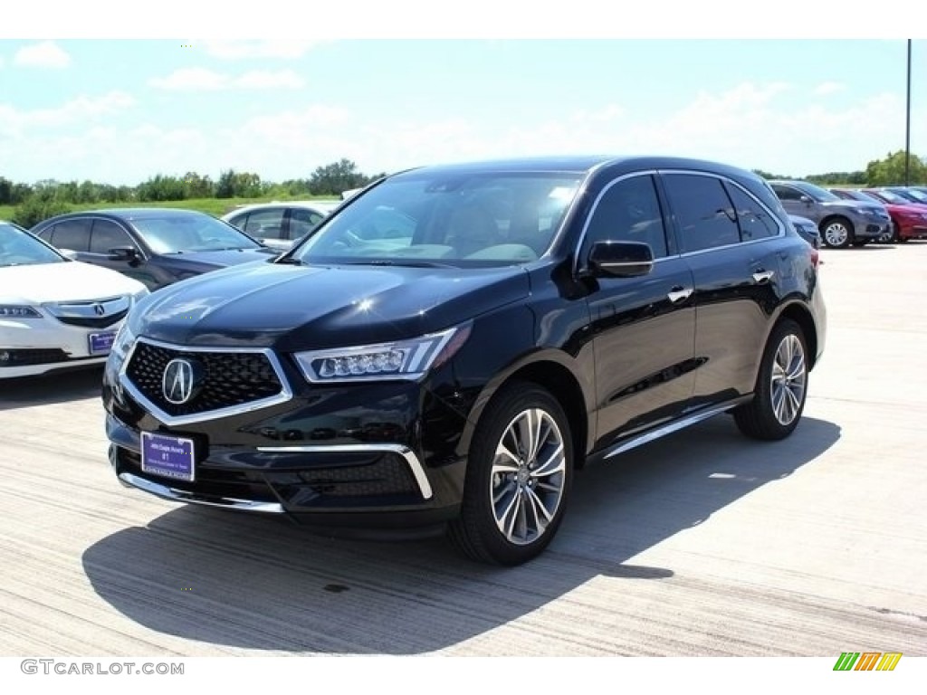 2017 MDX Technology - Crystal Black Pearl / Parchment photo #3