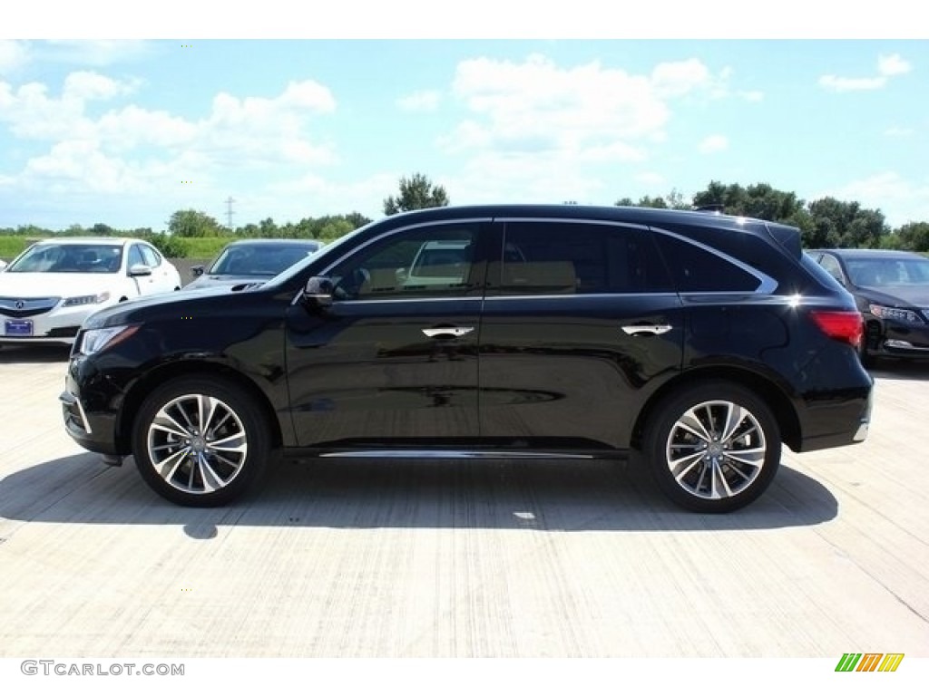 2017 MDX Technology - Crystal Black Pearl / Parchment photo #4