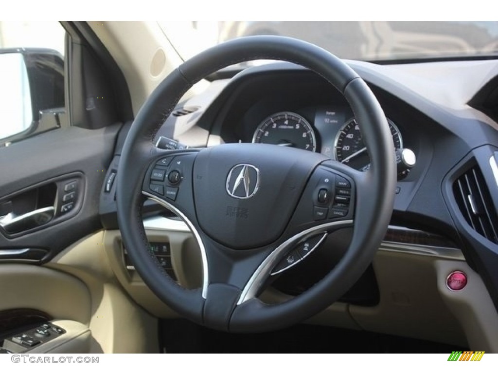 2017 MDX Technology - Crystal Black Pearl / Parchment photo #35