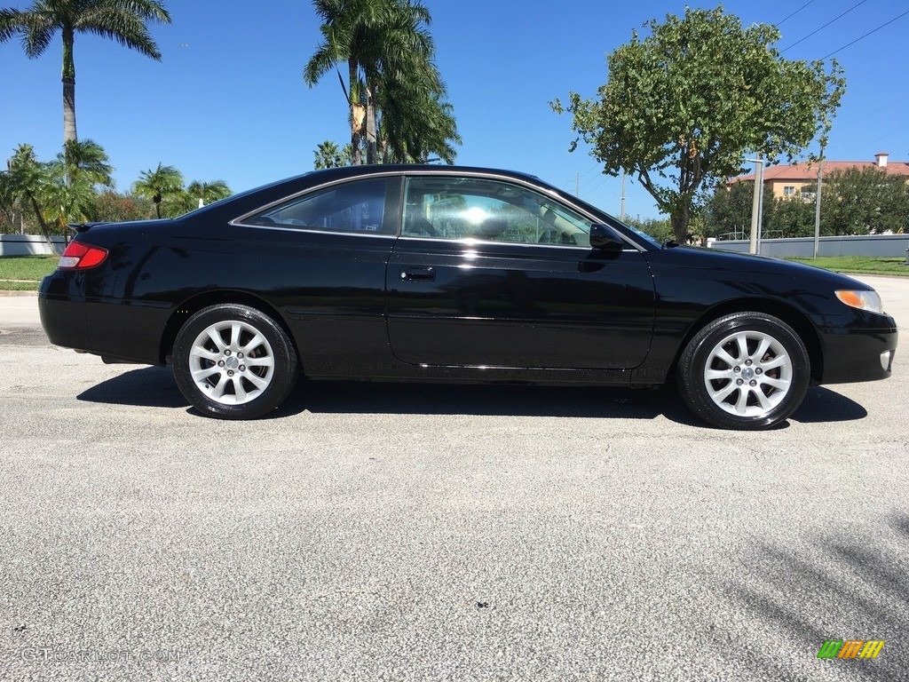 2000 Solara SE V6 Coupe - Black Sand Pearl / Charcoal photo #6