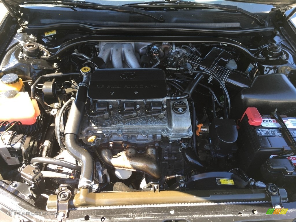 2000 Solara SE V6 Coupe - Black Sand Pearl / Charcoal photo #17