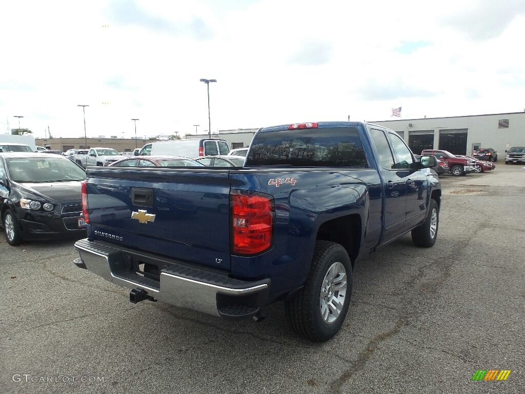 2017 Silverado 1500 LT Double Cab 4x4 - Deep Ocean Blue Metallic / Jet Black photo #4