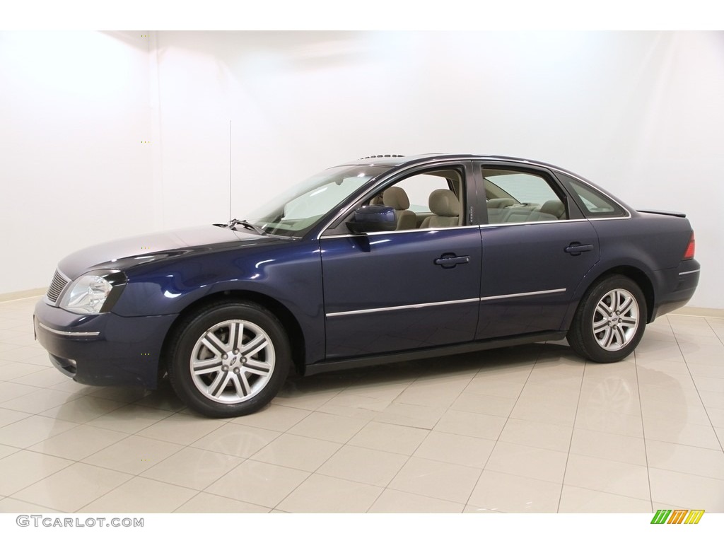 2005 Five Hundred SEL - Dark Blue Pearl Metallic / Pebble Beige photo #3