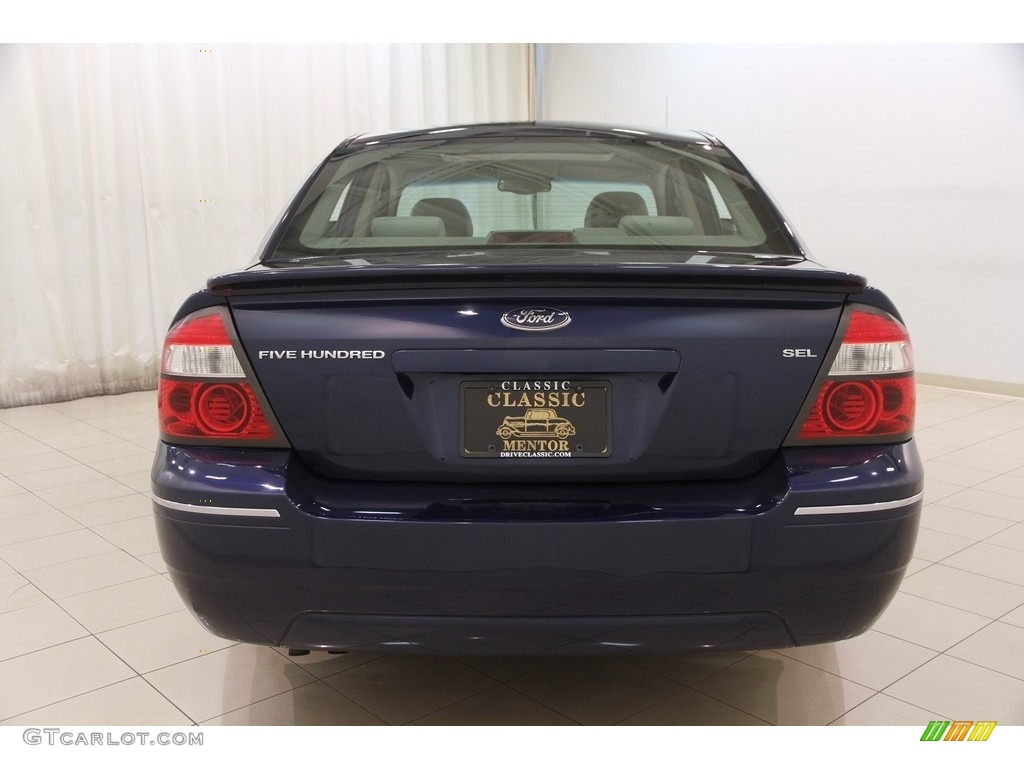 2005 Five Hundred SEL - Dark Blue Pearl Metallic / Pebble Beige photo #13