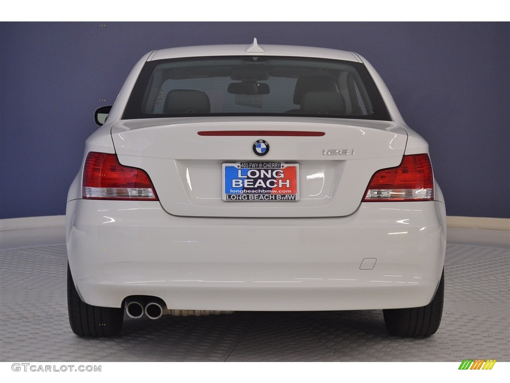 2011 1 Series 128i Coupe - Alpine White / Black photo #6