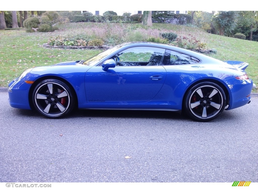 2016 911 GTS Club Coupe - Club Blau, Blue Paint to Sample / Black photo #3