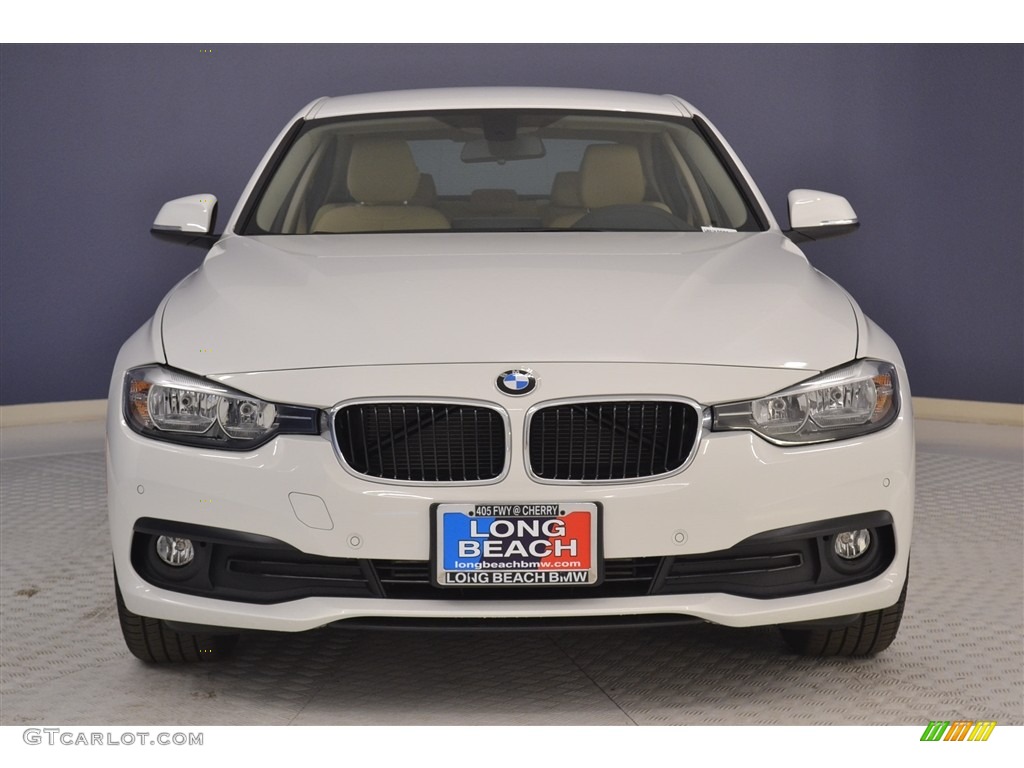 2017 3 Series 320i Sedan - Alpine White / Venetian Beige/Black photo #2