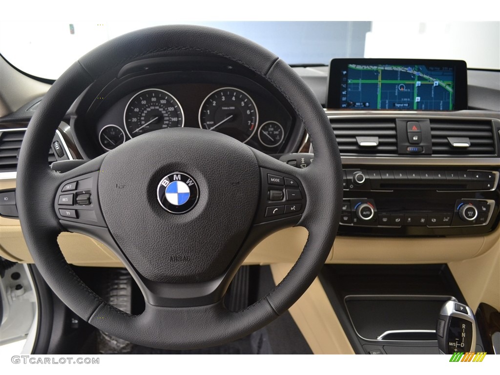 2017 BMW 3 Series 320i Sedan Venetian Beige/Black Dashboard Photo #116584426