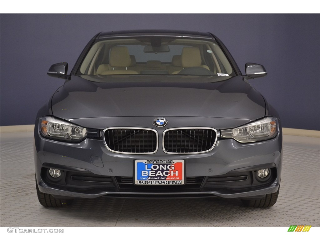 2017 3 Series 320i Sedan - Mineral Grey Metallic / Venetian Beige/Black photo #2