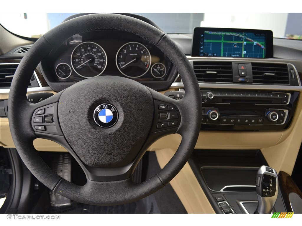 2017 BMW 3 Series 320i Sedan Venetian Beige/Black Dashboard Photo #116584768