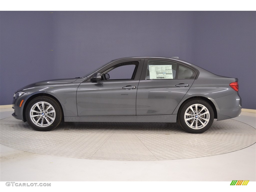 2017 3 Series 320i Sedan - Mineral Grey Metallic / Black photo #3