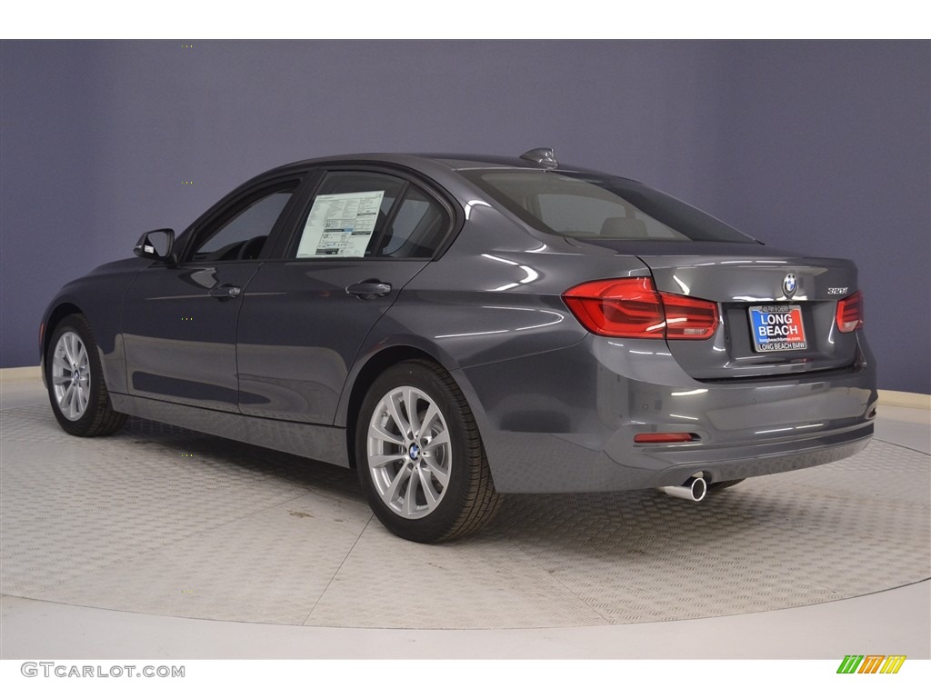 2017 3 Series 320i Sedan - Mineral Grey Metallic / Black photo #4