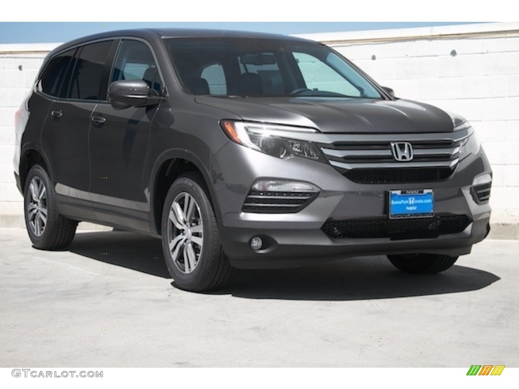 2016 Pilot EX-L - Modern Steel Metallic / Black photo #1