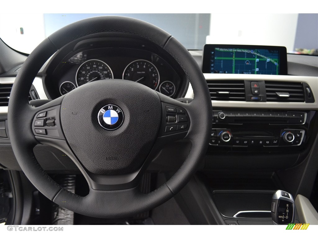 2017 BMW 3 Series 320i Sedan Black Dashboard Photo #116585139