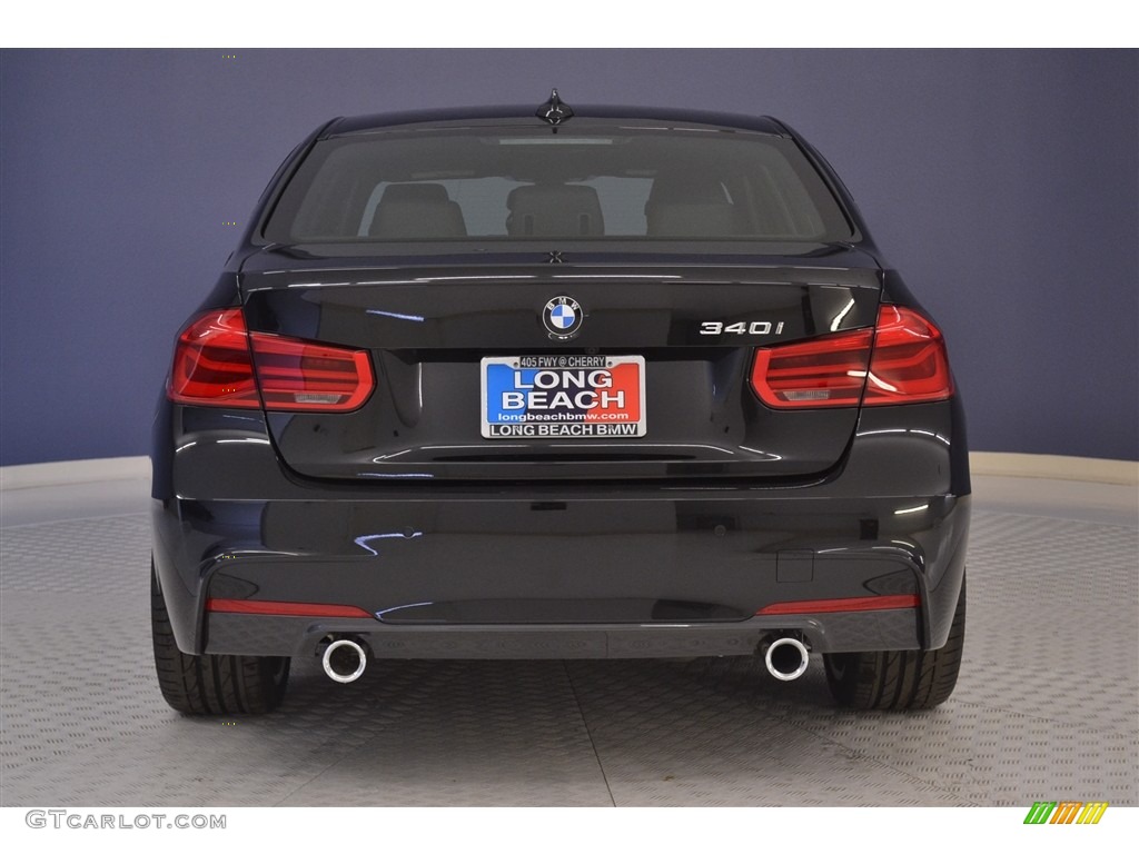 2017 3 Series 340i Sedan - Black Sapphire Metallic / Black photo #5