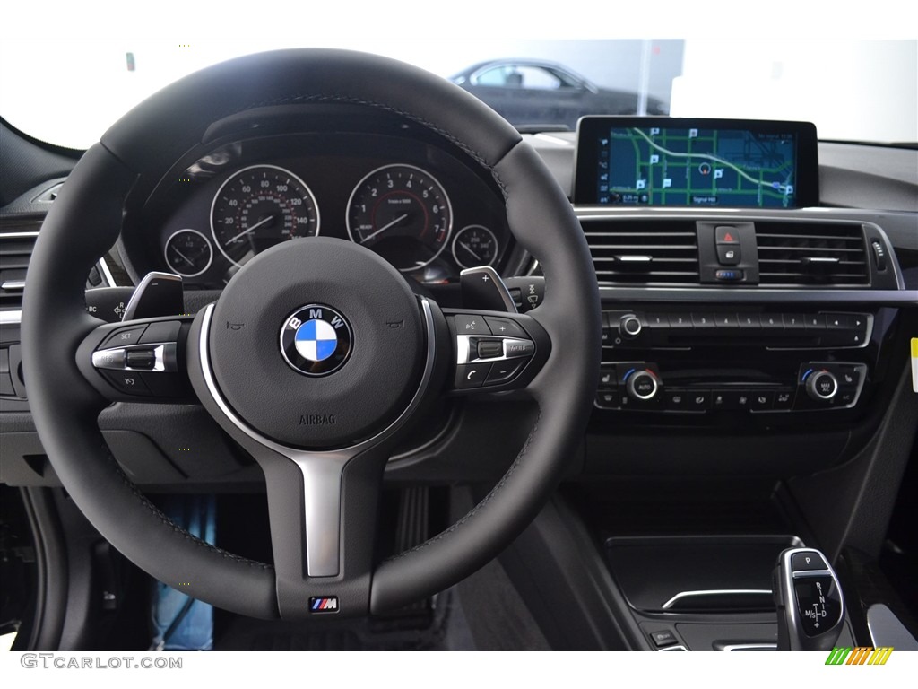 2017 BMW 3 Series 340i Sedan Black Dashboard Photo #116585512