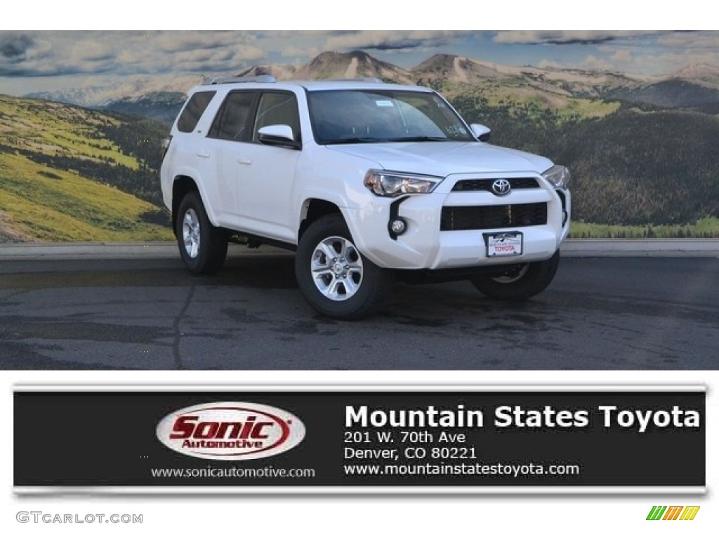 2016 4Runner SR5 4x4 - Super White / Sand Beige photo #1