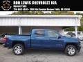 2017 Deep Ocean Blue Metallic Chevrolet Silverado 1500 LT Crew Cab 4x4  photo #1