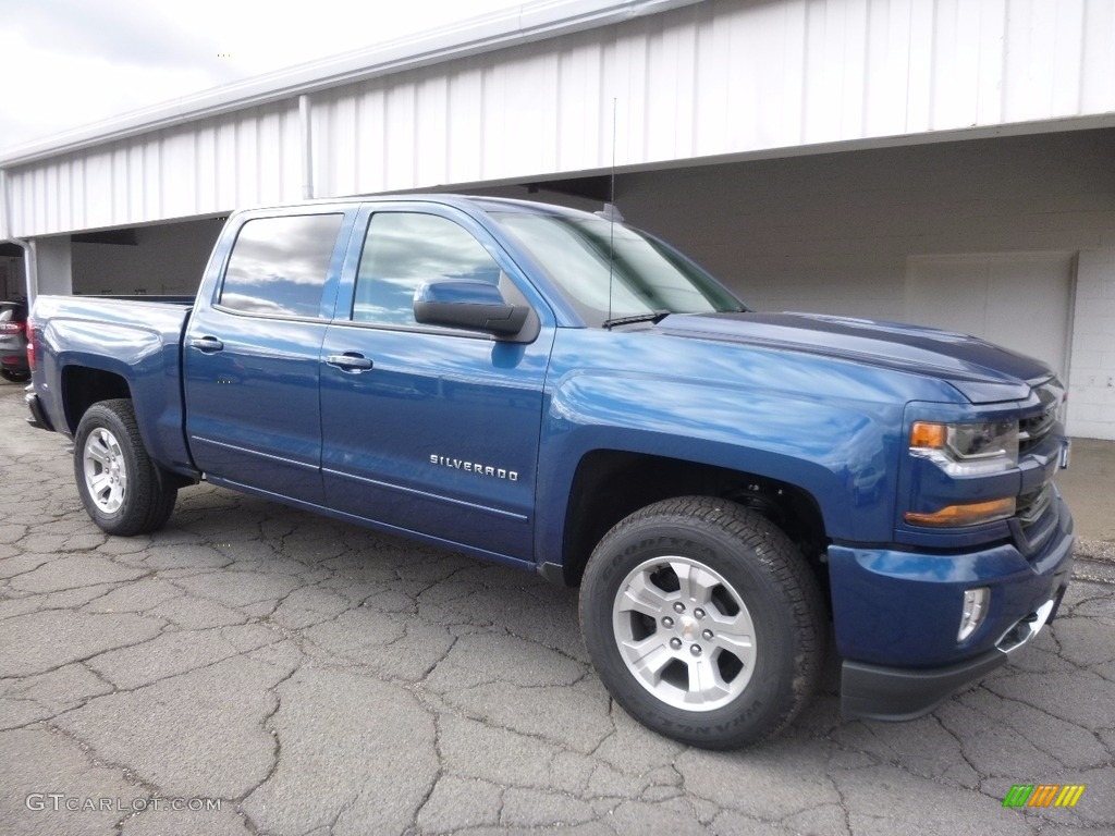 2017 Silverado 1500 LT Crew Cab 4x4 - Deep Ocean Blue Metallic / Jet Black photo #8