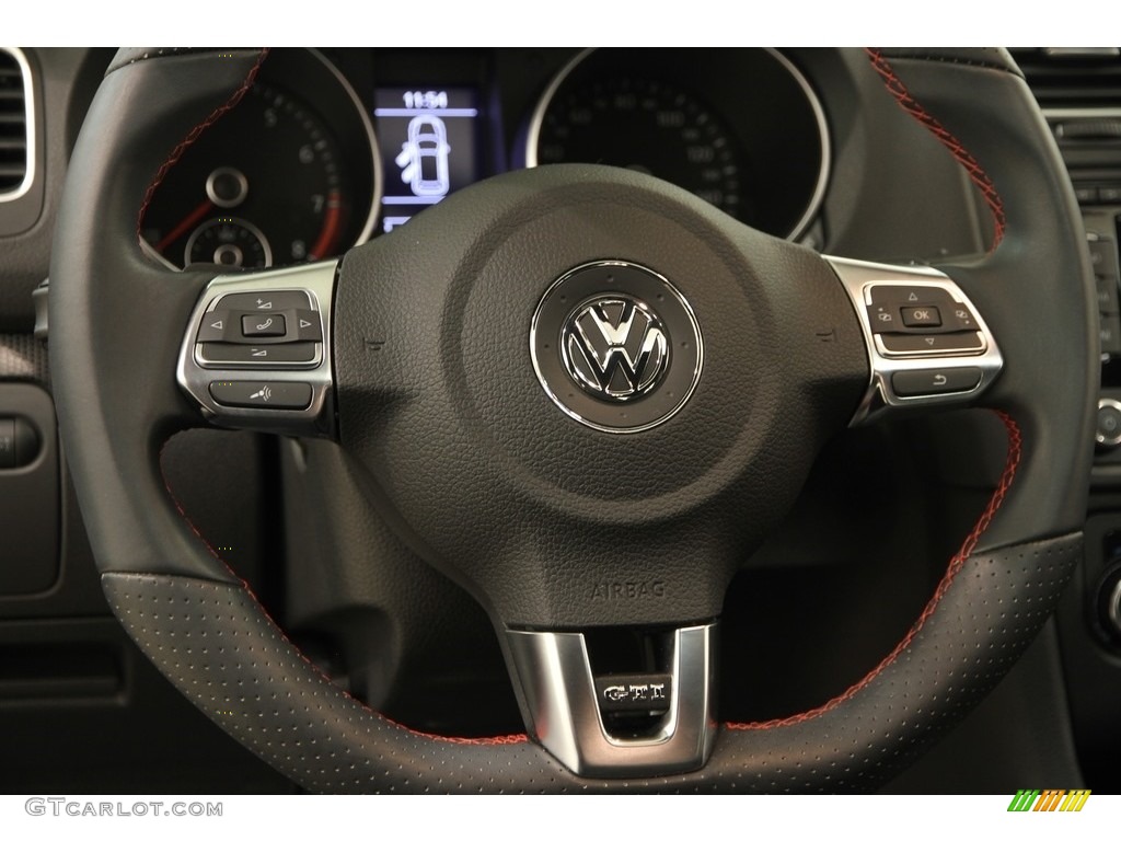 2014 GTI 4 Door Wolfsburg Edition - Carbon Steel Gray Metallic / Titan Black photo #6