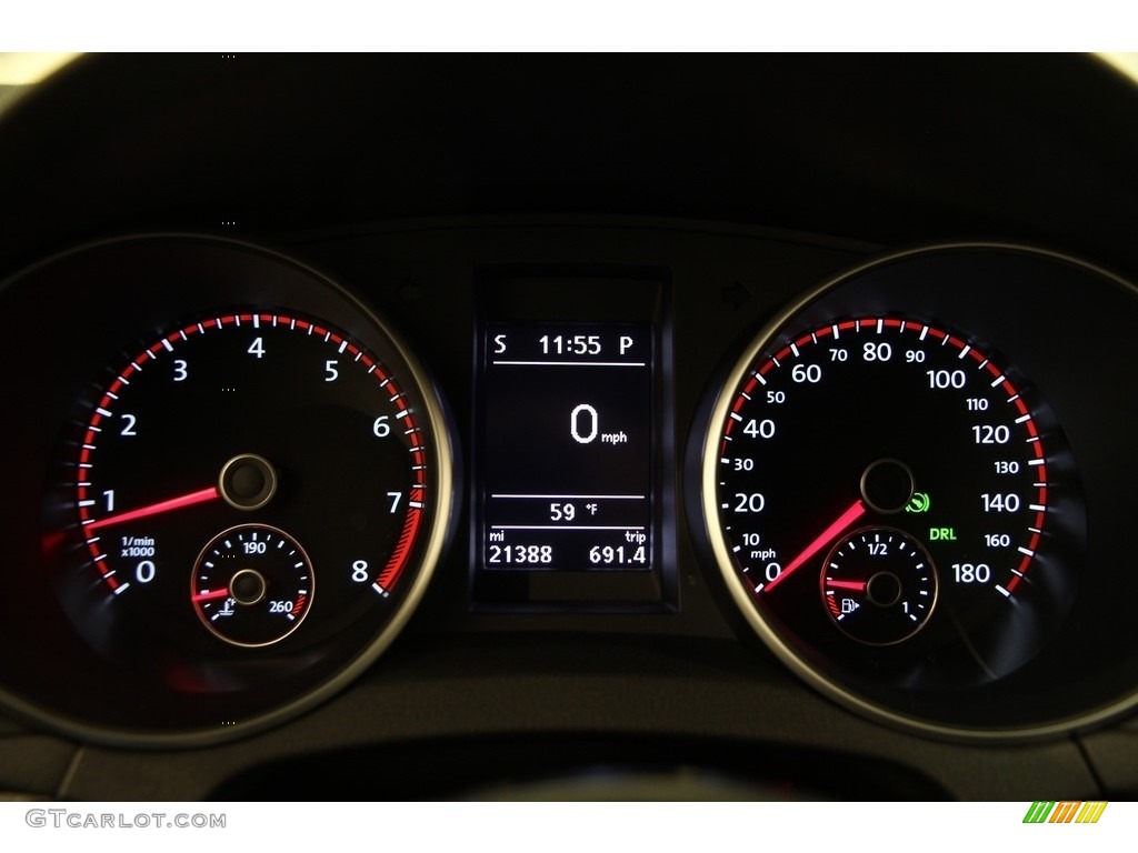 2014 GTI 4 Door Wolfsburg Edition - Carbon Steel Gray Metallic / Titan Black photo #7