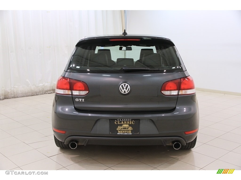 2014 GTI 4 Door Wolfsburg Edition - Carbon Steel Gray Metallic / Titan Black photo #16
