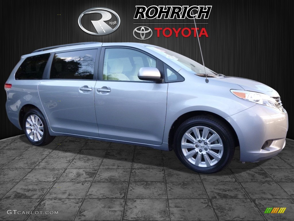 2014 Sienna LE AWD - Silver Sky Metallic / Light Gray photo #1