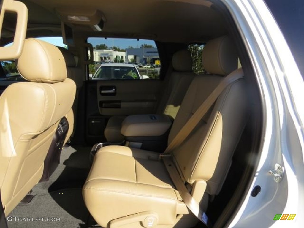 Sand Beige Interior 2017 Toyota Sequoia Platinum 4x4 Photo #116589892