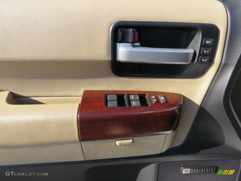 2017 Toyota Sequoia Platinum 4x4 Sand Beige Door Panel Photo #116589973