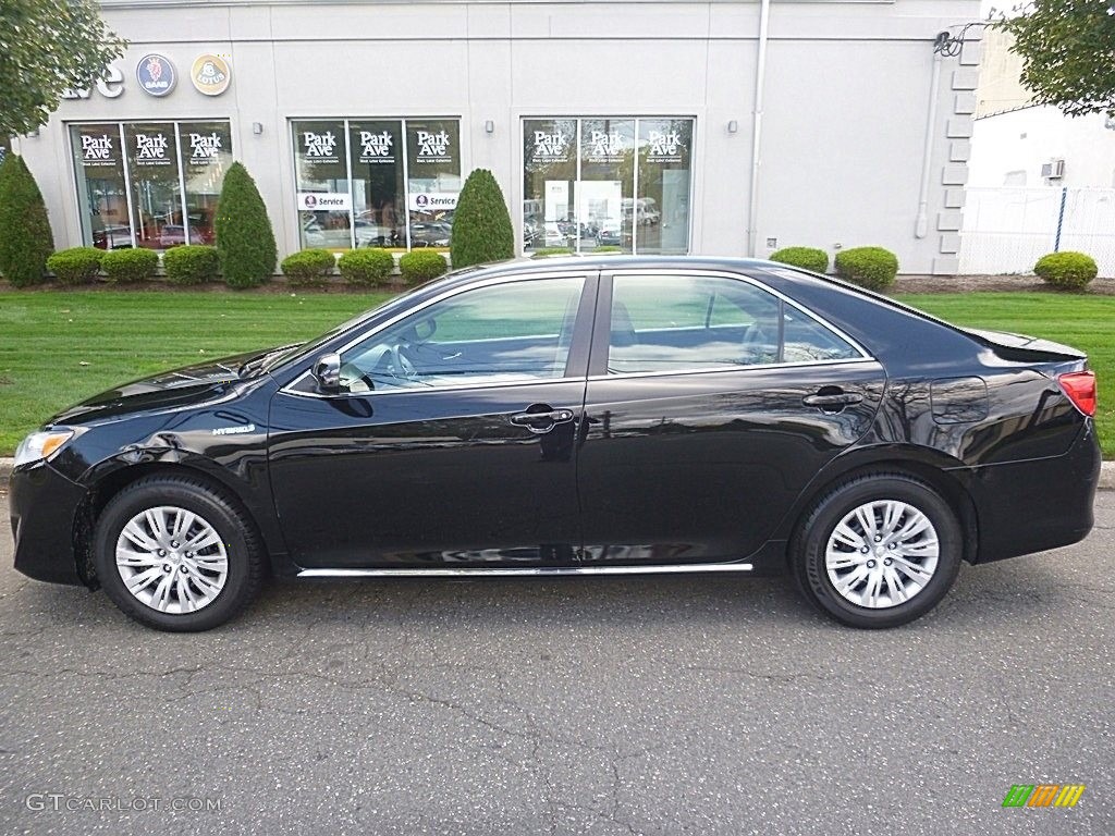 2014 Camry Hybrid LE - Attitude Black Metallic / Ash photo #2