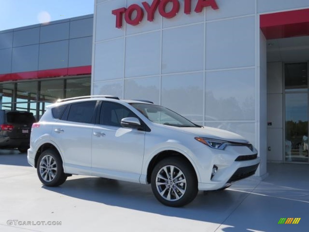 Blizzard Pearl White Toyota RAV4