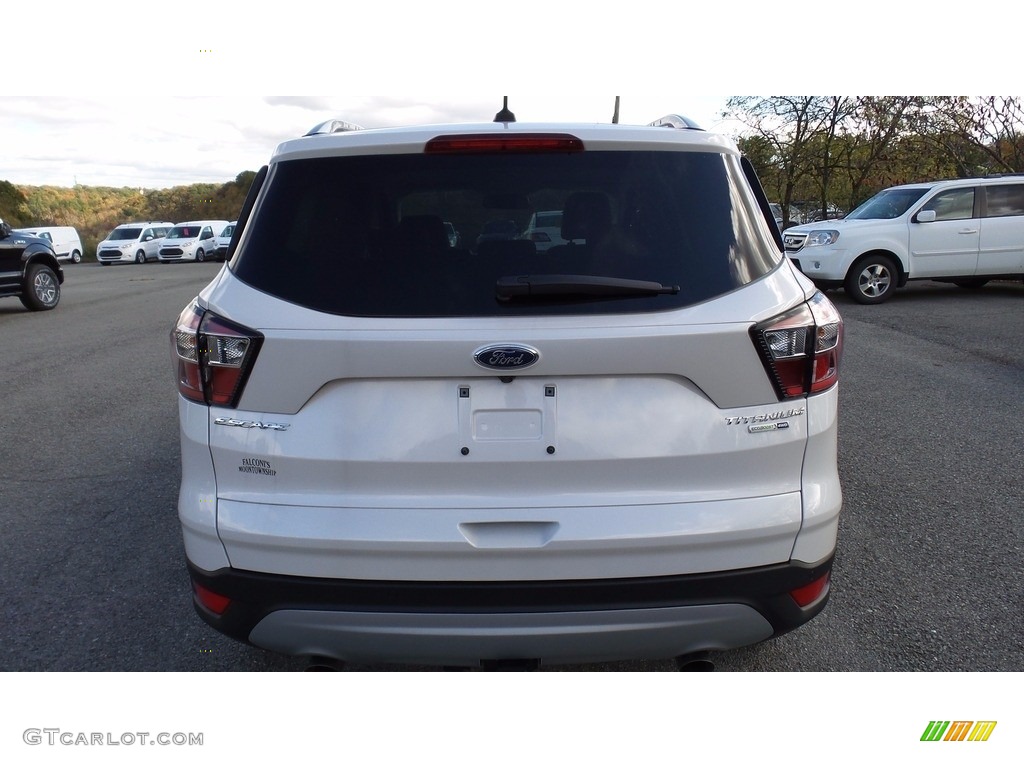 2017 Escape Titanium 4WD - Oxford White / Medium Light Stone photo #8