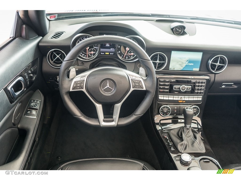 2014 Mercedes-Benz SLK 55 AMG Roadster Black Dashboard Photo #116596870