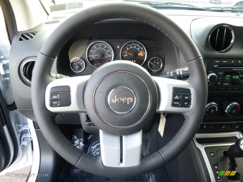 2017 Jeep Compass High Altitude Dark Slate Gray Steering Wheel Photo #116597461