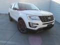 2017 White Platinum Ford Explorer XLT  photo #2