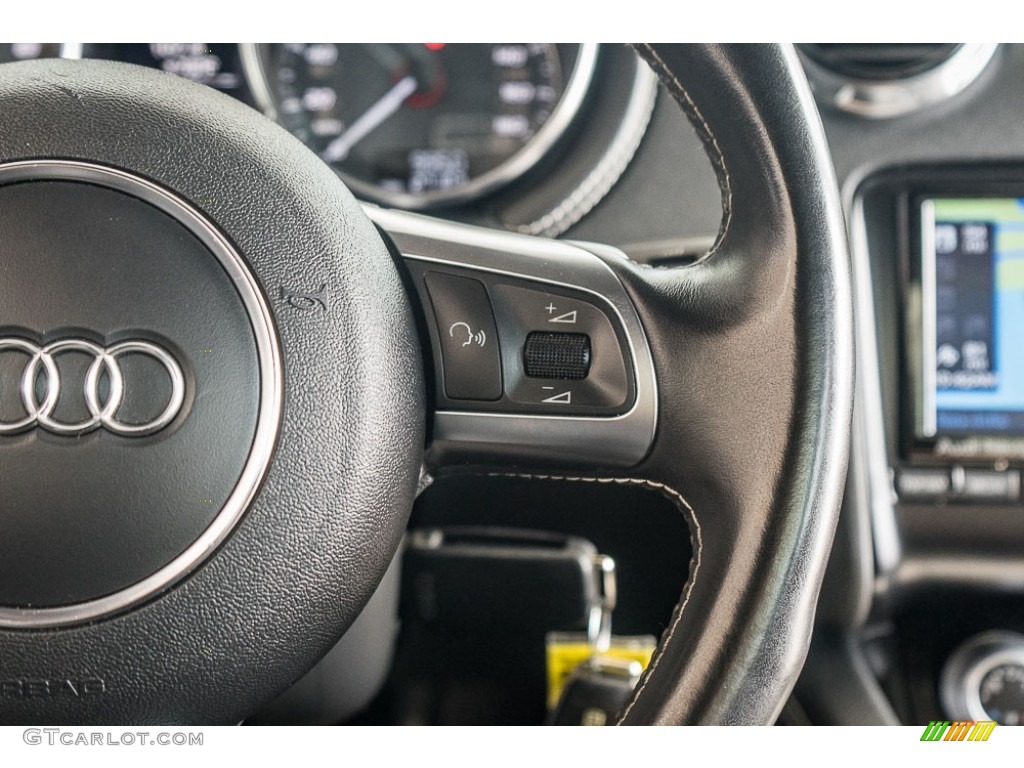 2012 Audi TT S 2.0T quattro Coupe Black Steering Wheel Photo #116599639