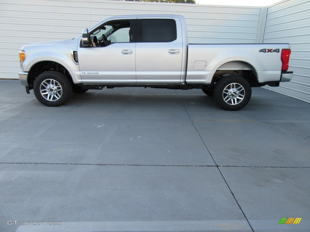 Ingot Silver 2017 Ford F250 Super Duty Lariat Crew Cab 4x4 Exterior Photo #116601139
