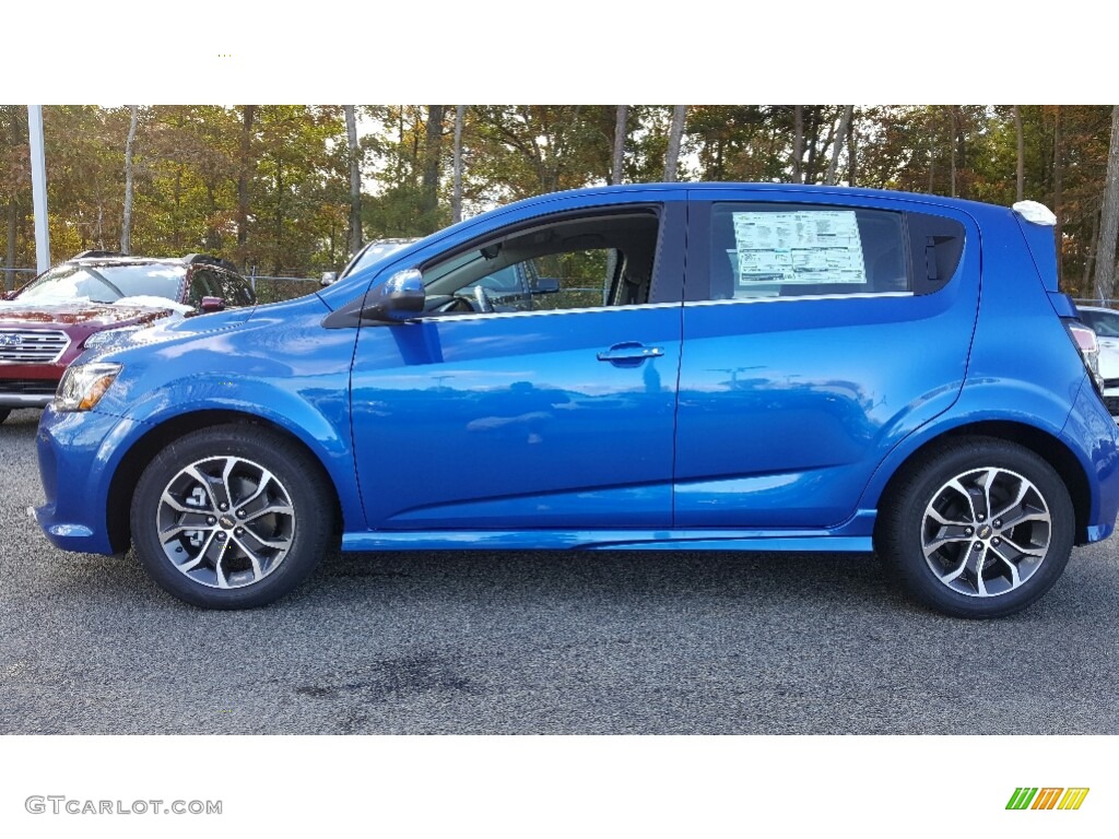 Kinetic Blue Metallic 2017 Chevrolet Sonic LT Hatchback Exterior Photo #116601739