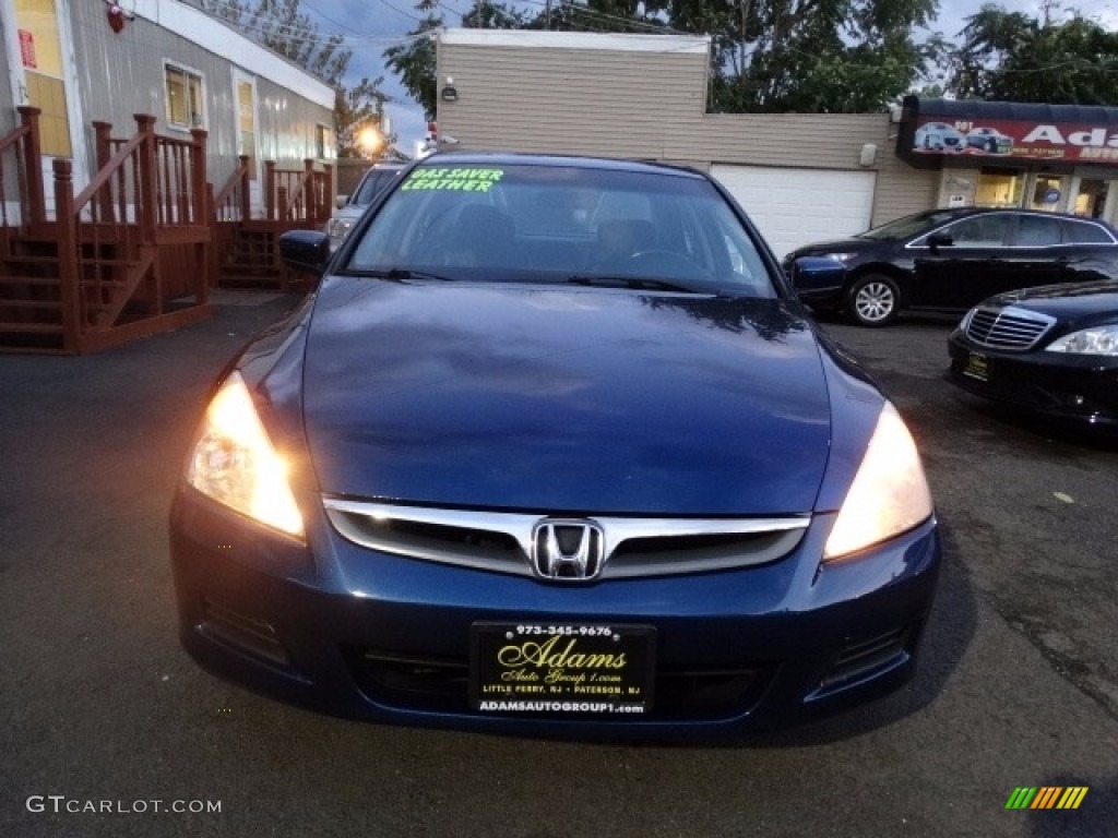2006 Accord EX-L V6 Sedan - Sapphire Blue Pearl / Black photo #2