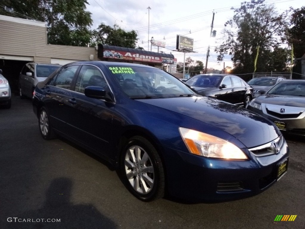 2006 Accord EX-L V6 Sedan - Sapphire Blue Pearl / Black photo #3