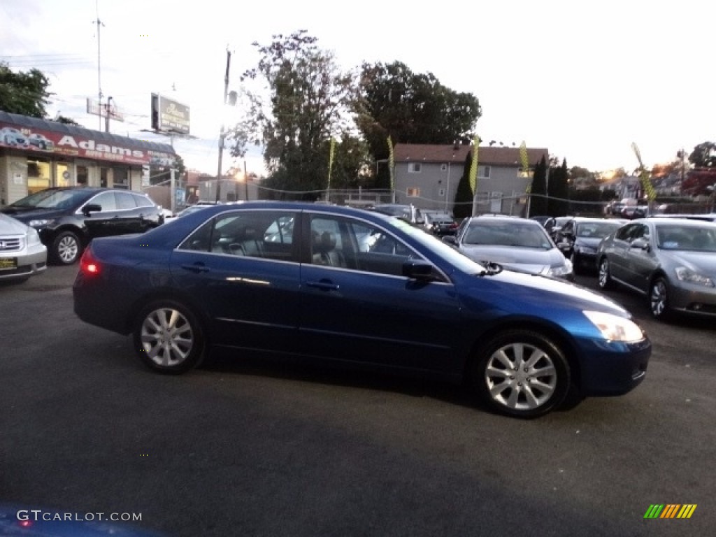 2006 Accord EX-L V6 Sedan - Sapphire Blue Pearl / Black photo #4