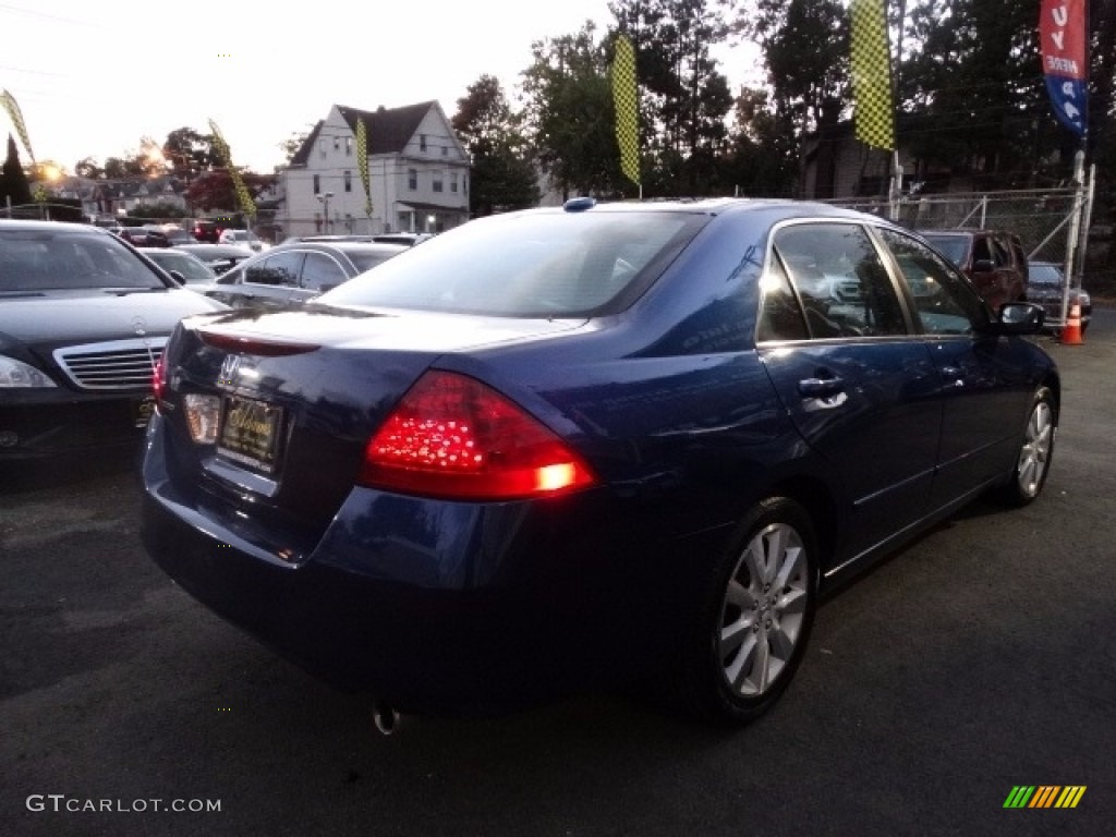 2006 Accord EX-L V6 Sedan - Sapphire Blue Pearl / Black photo #5