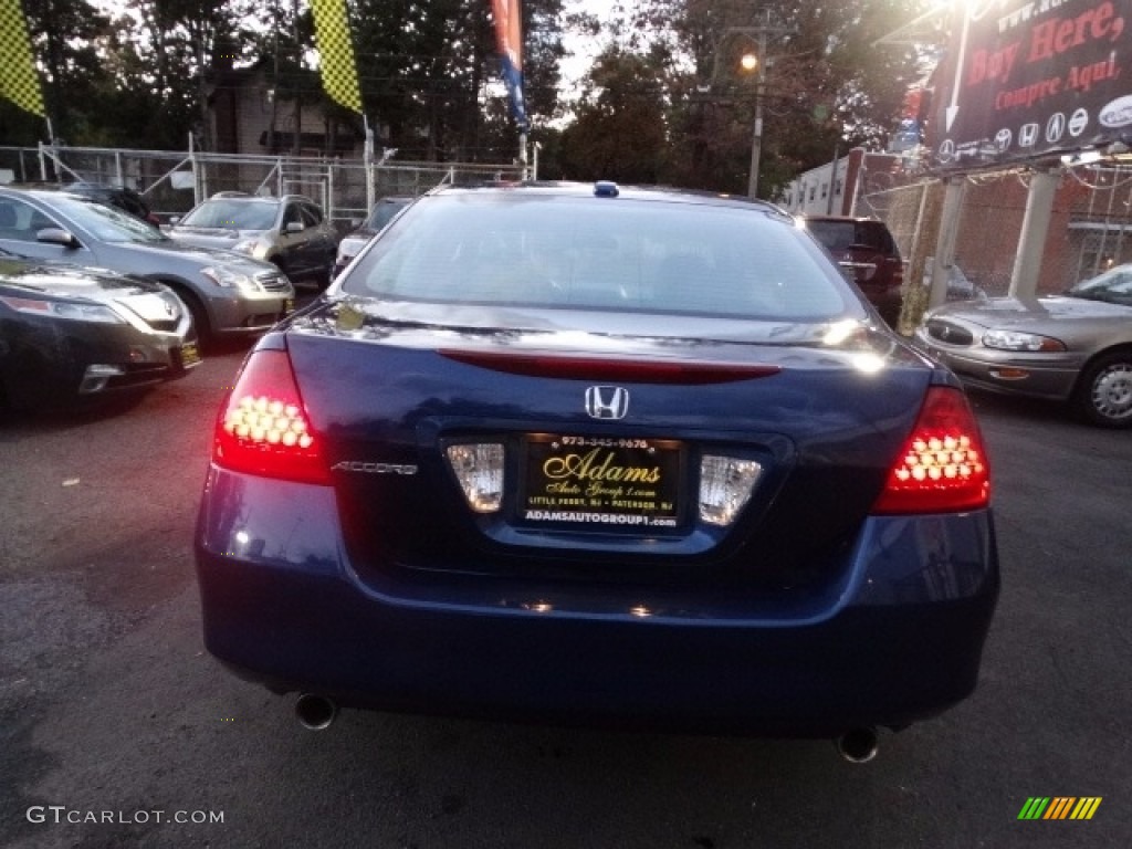 2006 Accord EX-L V6 Sedan - Sapphire Blue Pearl / Black photo #6