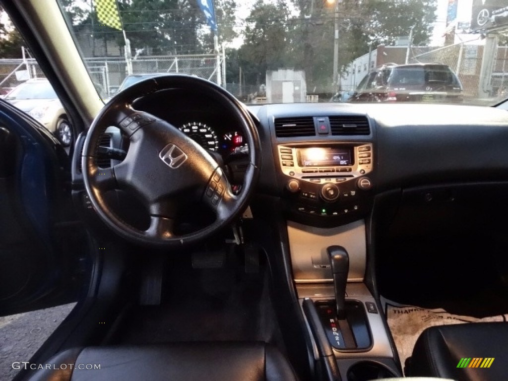 2006 Accord EX-L V6 Sedan - Sapphire Blue Pearl / Black photo #12