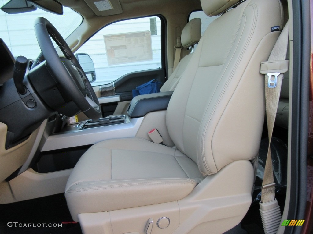 Camel Interior 2017 Ford F250 Super Duty Lariat Crew Cab 4x4 Photo #116603305