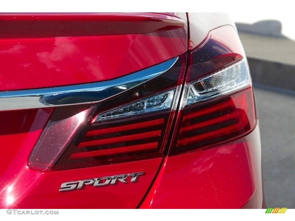 2017 Accord Sport Sedan - San Marino Red / Black photo #4
