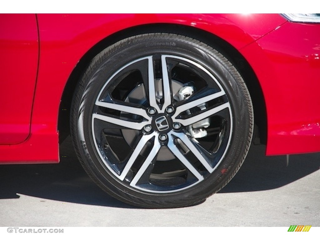 2017 Accord Sport Sedan - San Marino Red / Black photo #5