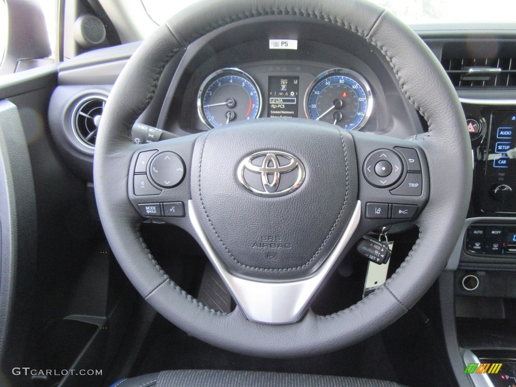 2017 Corolla SE - Super White / Steel Gray photo #28